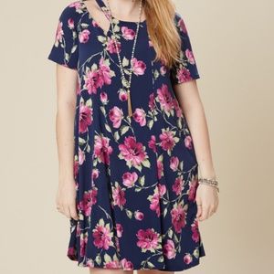 COPY - 1X 2X 3X new A'BEAUTIFUL SOUL Cutout Swing Dress